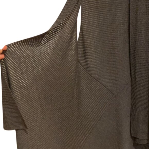 Eileen Fisher cardigan dark grey womens size M - Picture 5 of 8